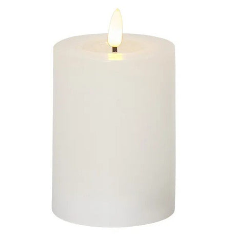 LED Blockljus H15cm Vit