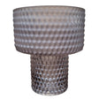 Glasvas 'Low Diamond' Grå