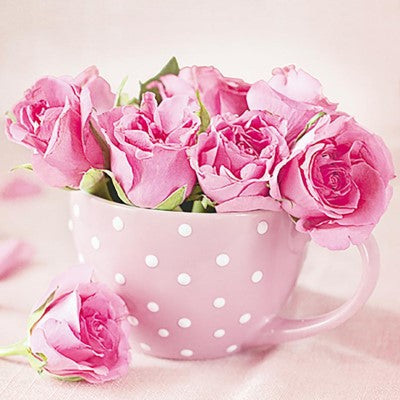Servett 'Roses in Cup'