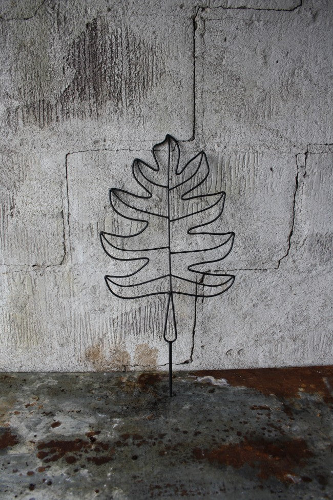 Spalje 27x56H löv litet svart