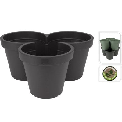 Kruka 'Vertical Garden' Svart