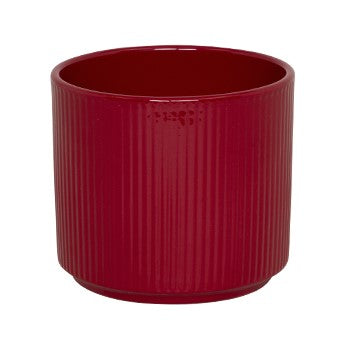 Kruka 'Arvid' Blank Mörkröd D12cm