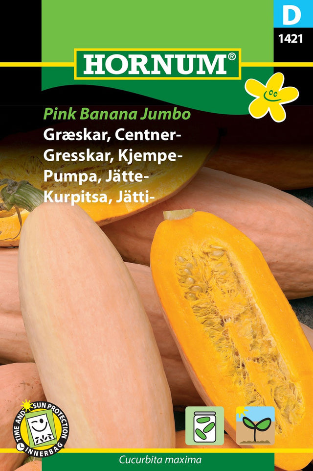 Jättepumpa 'Pink Banana Jumbo' frö