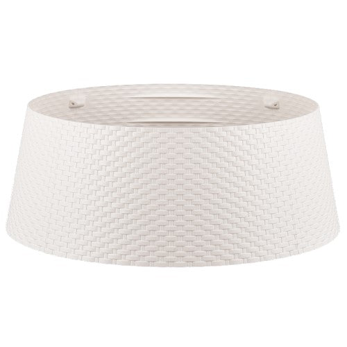 Julgransfothölje 'Wicker' L - Vit
