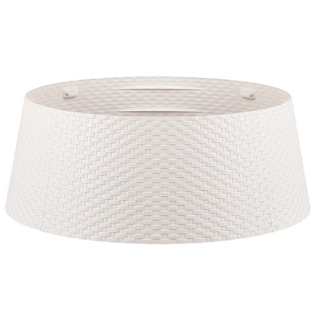 Julgransfothölje 'Wicker' L - Vit