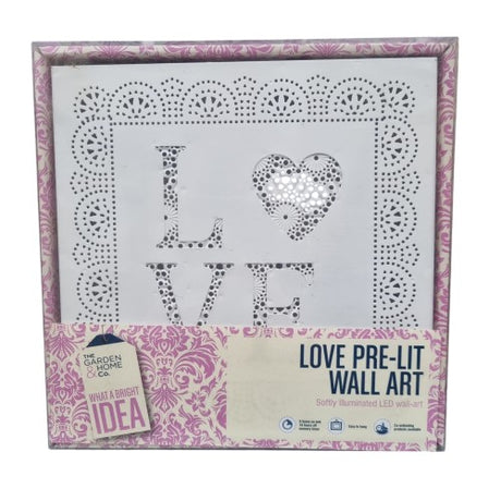 Love Pre-lit Wall Art