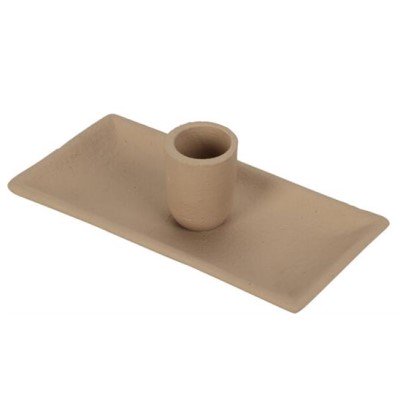 Ljusstake 'Rektangel' i metall - Beige