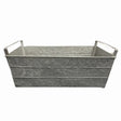 Planteringslåda i Zinc inkl handtag 58x40cm