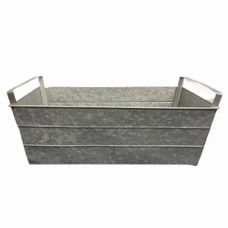 Planteringslåda i Zinc inkl handtag 58x40cm