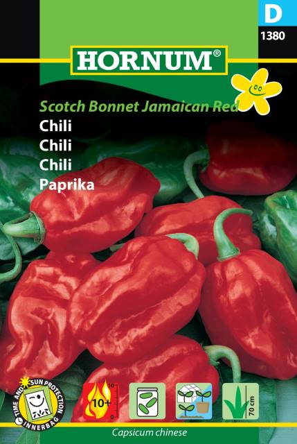 Chili 'Scotch Bonnet Jamaican Red' frö