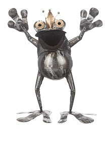 Groda med krona,  17cm GRÖN