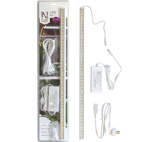 Växtbelysning LED NO.1 15W, 60cm med adapter