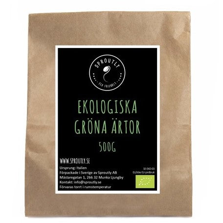 Sproutly: EKO Gröna Ärtor 500g