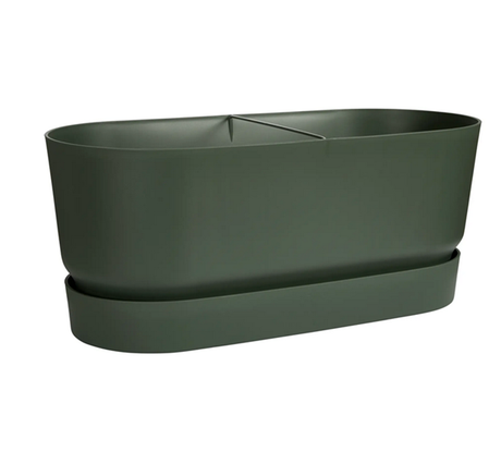 Greenville Terrace Blomlåda med hjul L60cm - Leaf Green