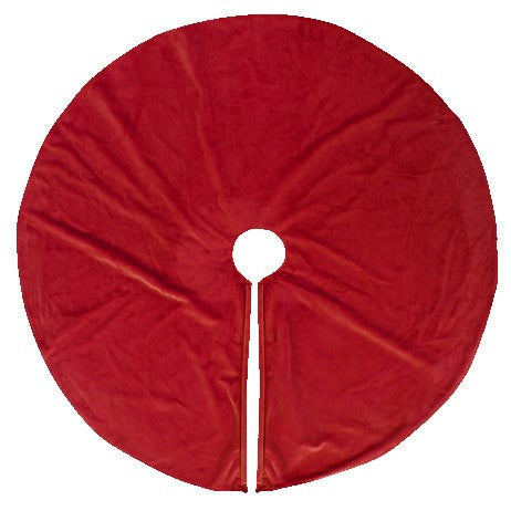 Julgransmatta 'Velour' L - Röd