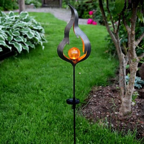 Solcellsdekoration 'Melilla Flamma' Amber