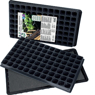 Pluggbrätte 84 med bevattningsmatta