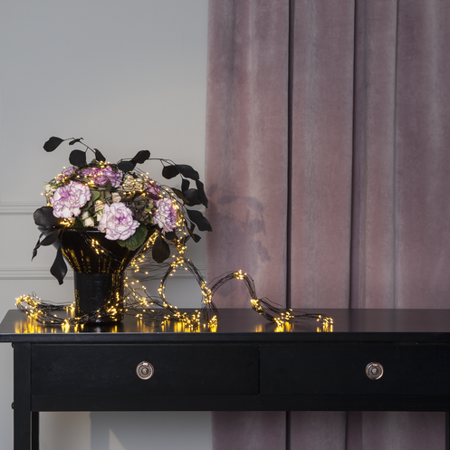 Ljusslinga 'Dew Drop' 300cm Svart