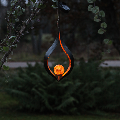 Solcellsdekoration 'Melilla Flame' Amber