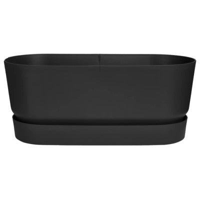 Greenville Terrace Blomlåda med hjul 60cm - Living Black