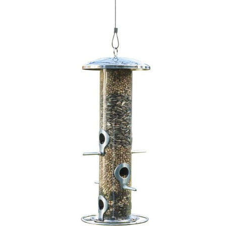 CARE-Bird Foderautomat till frö XL 38cm - Silver