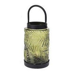 Ljuslykta LED 12x20cm Mörk