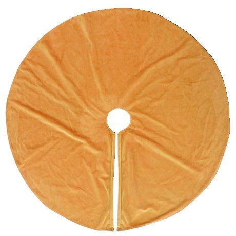 Julgransmatta 'Velour' M - Guld